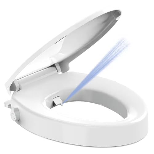 Raised Elongated Bidet Toilet Seat