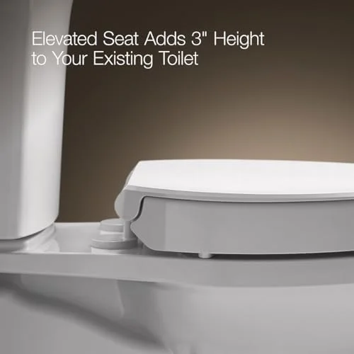 KOHLER Hyten Elevated Soft Close Elongated Toilet Seat - view 5