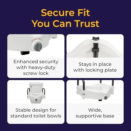 Drive Medical 2-in-1 Raised Toilet Seat - view 5