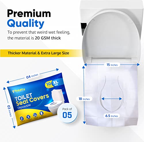 Traletry Toilet Seat Covers Disposable view 2
