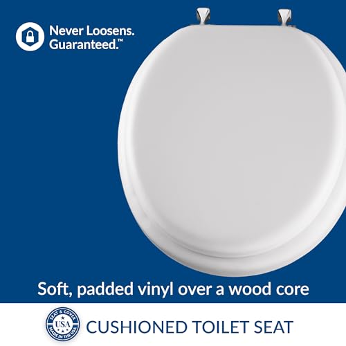Mayfair padded round toilet seat - cushion detail