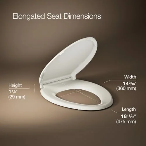 KOHLER Cachet ReadyLatch Elongated Toilet Seat - view 4