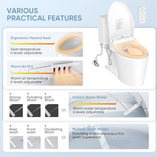 LEIVI Electric Bidet Toilet Seat view 2