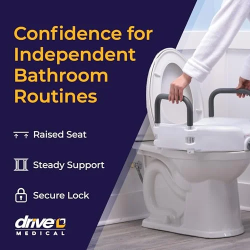 Drive Medical 2-in-1 Raised Toilet Seat - view 3