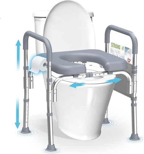 Raised Toilet Seat with Handles