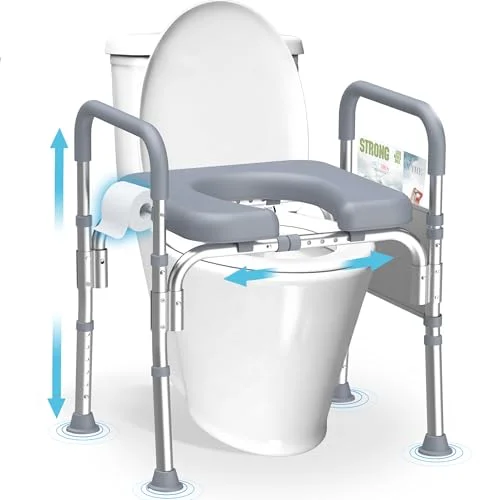 Raised Toilet Seat with Handles