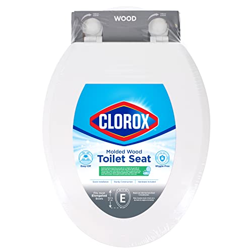 Clorox Elongated Wood Toilet Seat