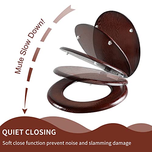 Angel Shield Elongated Wood Toilet view 3