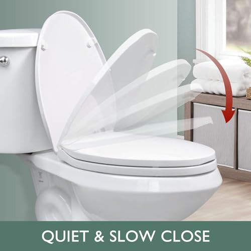 WSSROGY Toilet Seat Elongated with view 4