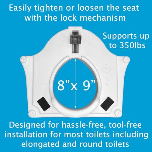Carex E-Z Lock Raised Toilet view 5