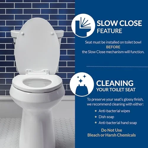 Mayfair Cassel Slow Close Toilet Seat - view 5