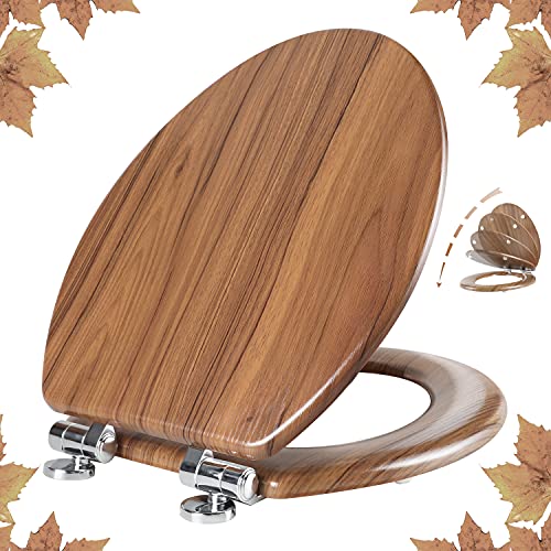 Slow Close Wood Toilet Seat
