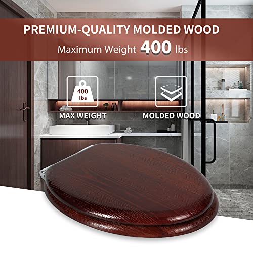 Angel Shield Elongated Wood Toilet view 5