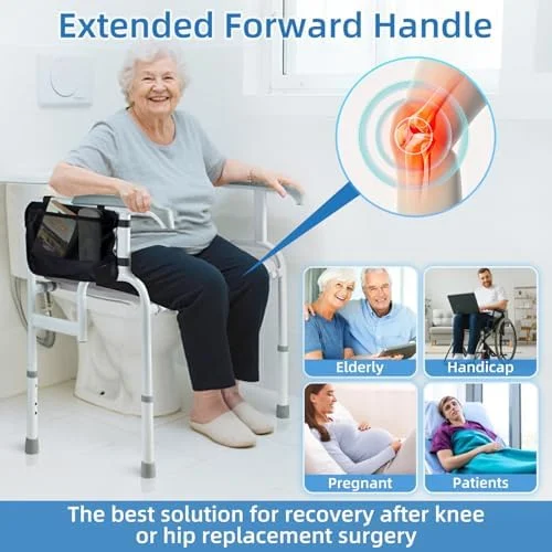 Bariatric Raised Seat - handles detail