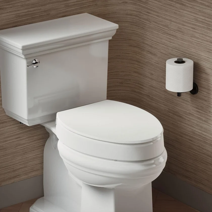 KOHLER Hyten Elevated Soft Close Elongated Toilet Seat - view 2