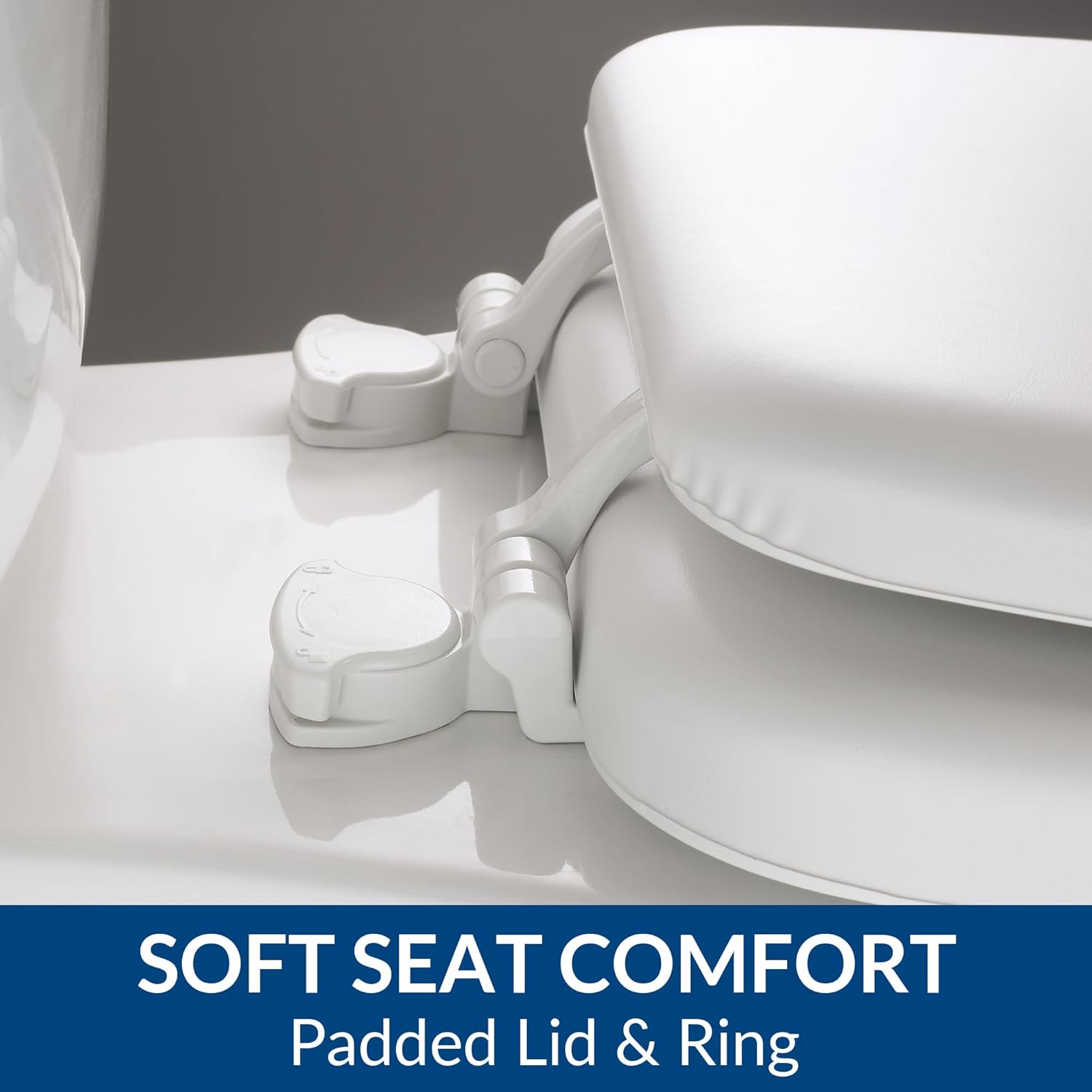 Mayfair Padded Toilet Seat Cushioned view 4